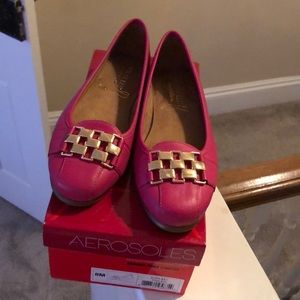 NEW real leather ladies flats size 8